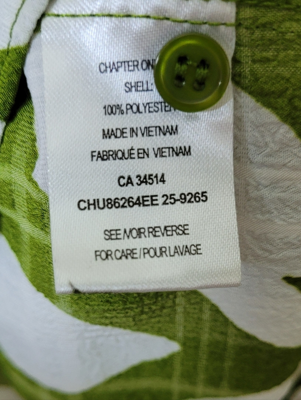 Haver London Tie Front Button Up Top Size 1X - Picture 7 of 8